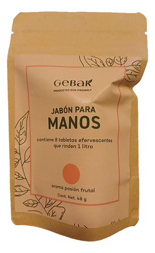 Jabon De Manos Ecologico - Pastillas - Pasion F - Gebak - 1l