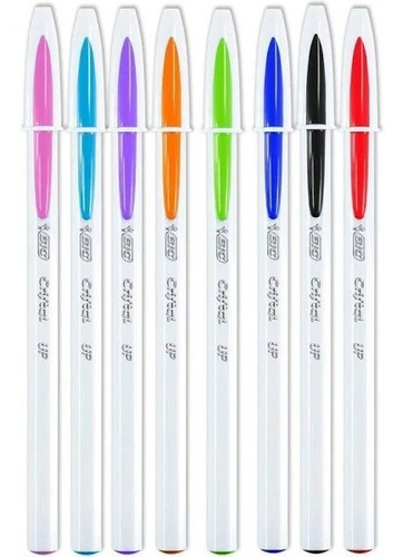 Kit de bolígrafos Bic Crystal Up 1.2 para exteriores con 8 colores