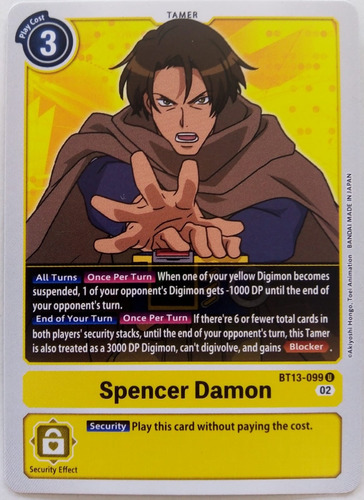 Digimon Tcg Spencer Damon Bt13-099