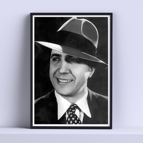 Cuadro Carlos Gardel Tango 30x40cm Deco Listo P Colgar