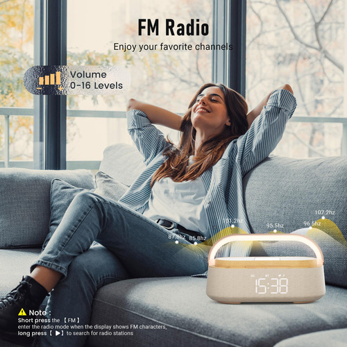 Altavoz Bluetooth Con Cargador Inalámbrico Marca Modelo Made Madera