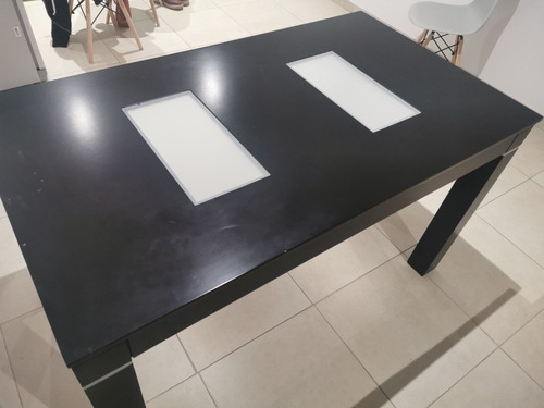 Mesa Mdf Laqueado Melamina Wengue