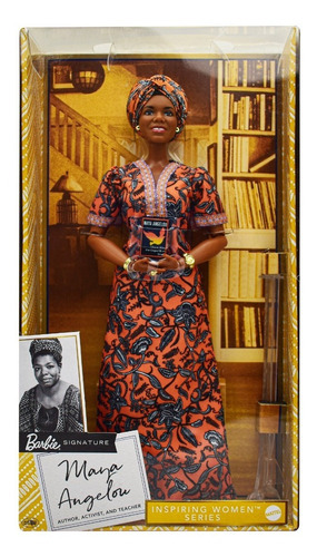 Muñeca Barbie Signature Maya Angelou Inspiring Women Series Mattel