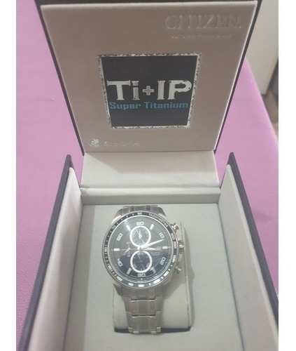 Reloj Citizen Eco-drive Titanio Ca0340-55e Cristal Zafiro Gris (Usado)