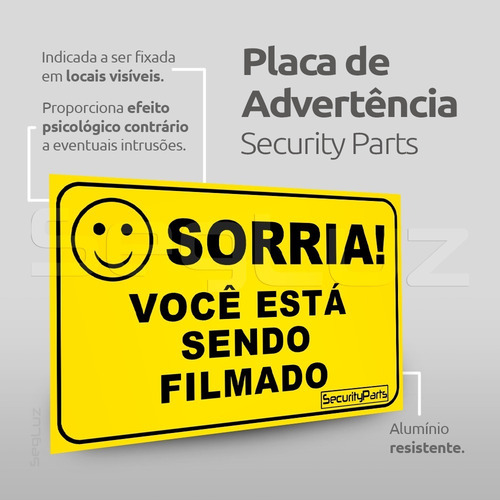 Imagem 3 de 7 de Micro Câmera Falsa C/ Led A Pilha Sem Fio Security Parts