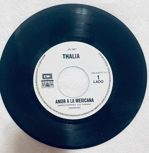 Thalia Amor A La Mexicana Lp Vinyl Vinilo Single Mexico 1997