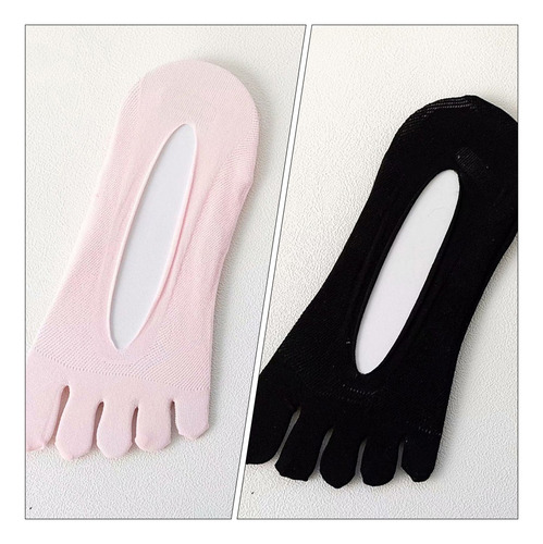 5 Pares De Calcetines De Verano Transpirables Con Cinco Dedo