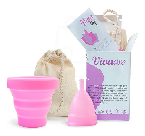 Set Vivacup Original Copa Menstrual + Vasito Esterilizador