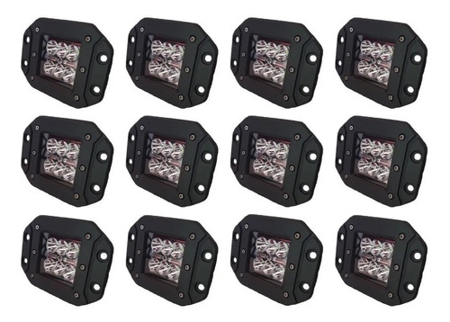 Par Faros Led Dually 16w Empotrable 4d Universal Jeep Rzr