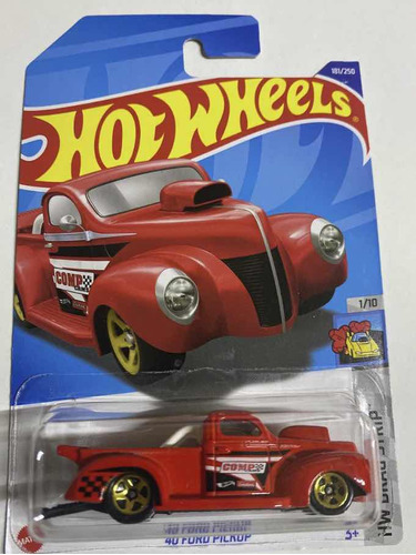 Hotwheels 40 Ford Pickup Roja Nueva 