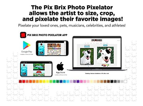 Pix Brix Cubo De Ladrillos De Rompecabezas Pixel Art ' Kit D