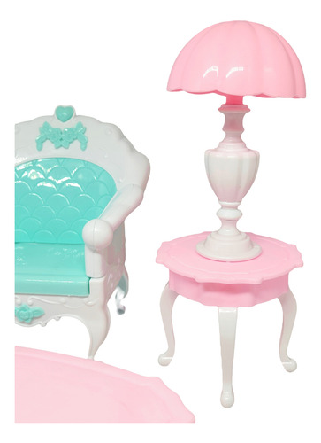 Kit Mini Sala De Estar P/ Boneca Barbie - Movéis Decoração