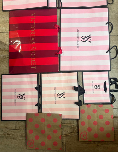 Bolsas Victoria's Secret Originales Import Usa Lote Rosa Liso (Usado)