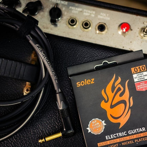 Encordoamento Jogo De Cordas Solez P/ Guitarra 010 - Slg10