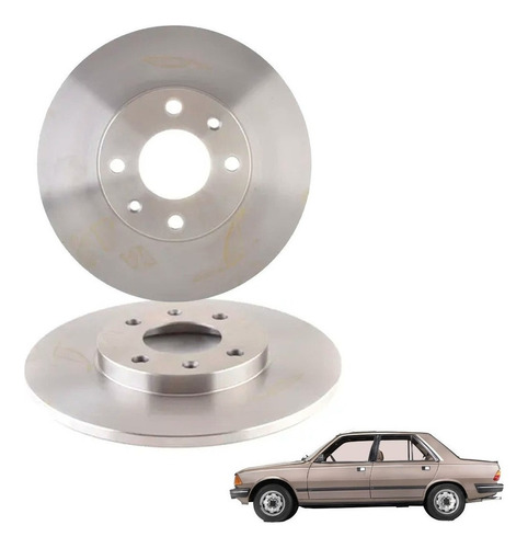 Par Discos Frenos Delt Para Peugeot 305 1.6 1986 1988