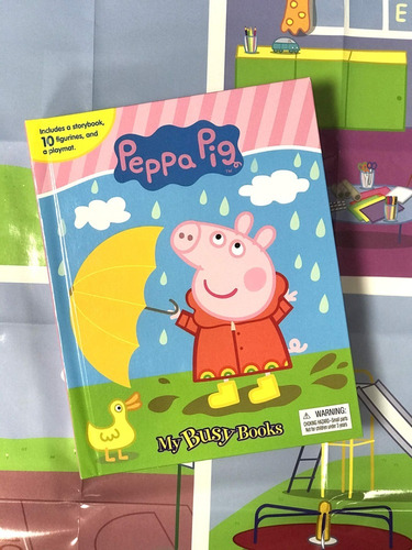 Libro Infantil Peppa Pig Con 10 Figuras Y Poster