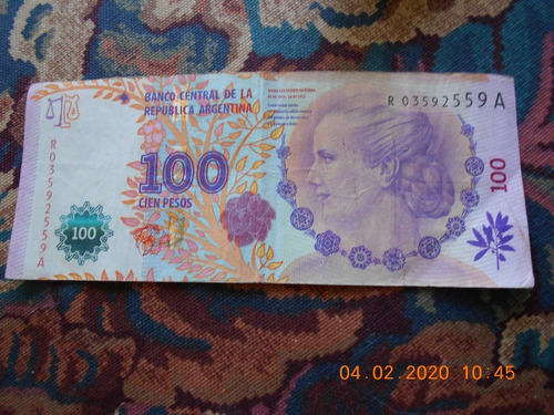 Billete De Reposicion Evita - Coleccion