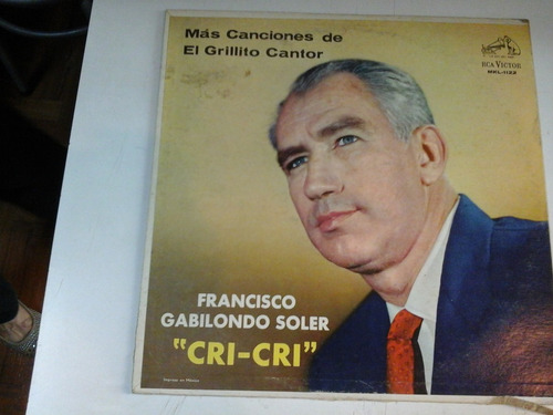 Vinilo 4935 - Mas Canciones De El Grillito Cantor- F. Soler