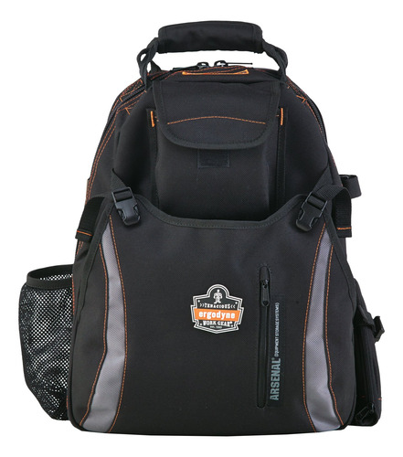 Ergodyne Arsenal 5843 Tool Backpack Dual Compartimentos, Neg