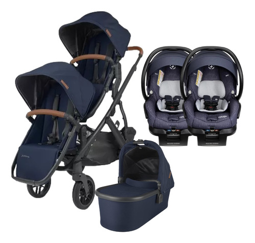 Cochecito Uppababy Vista + 2 Butaquitas Mico Xp Maxi Cosi