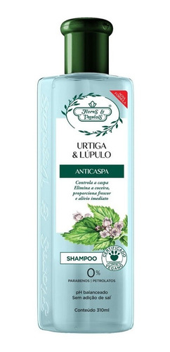 Flores E Vegetais Shampoo Anticaspa Urtiga E Lúpulo 300ml