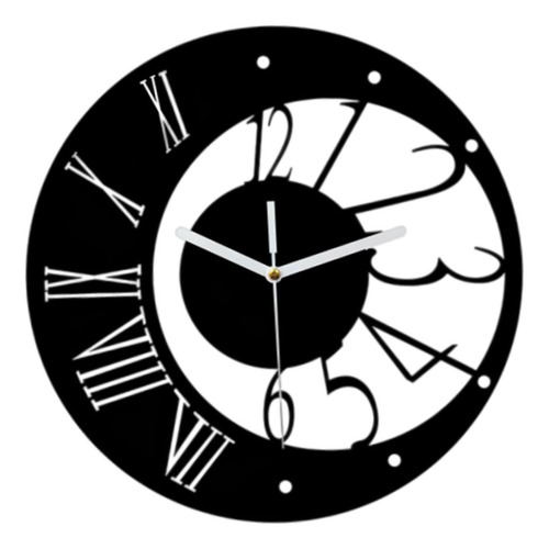 Reloj De Pared Silencioso Para Colgar En La Pared, Negro