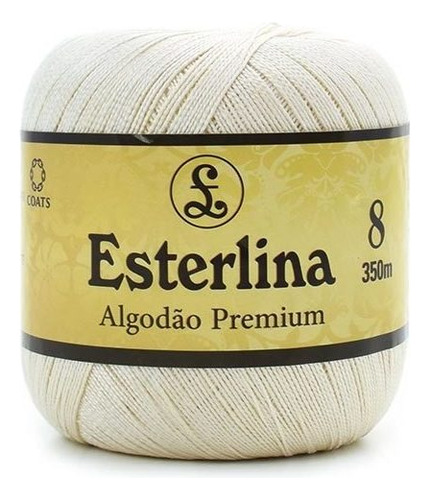 Linha Esterlina Nº 8 Cores - 350 Metros 320 Cor Natural