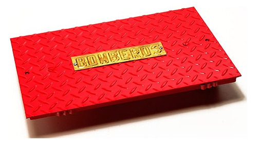 Inscripcion Bombero Bronce Tapa Impulsion 6x24,5 Cm