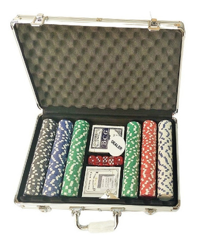 Elegante Y Completo Juego De Poker 300 Fichas