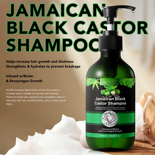 Shampoo Cuidado Capilar Ricino Negro Biotina Fortalecedor