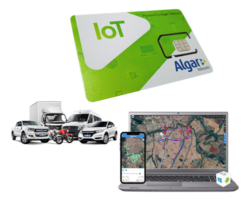 Chip M2m Multioperadoras + Plataforma Veicular Rastreamento