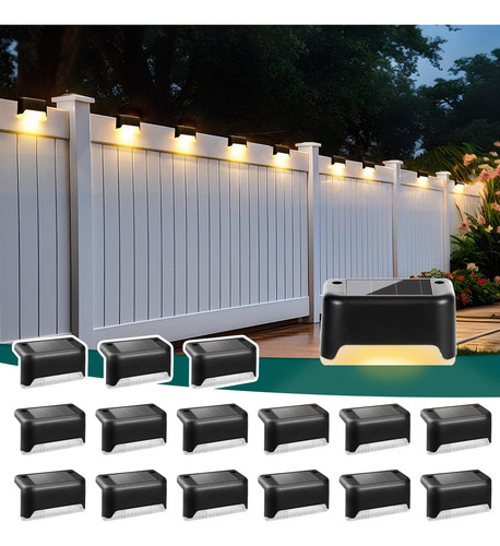 Paquete De 16 Luces Solares Impermeables Para Exteriores