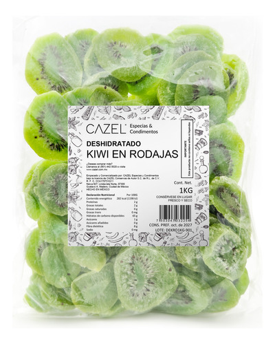 Kiwi Premium Deshidratado En Rodajas 1kg