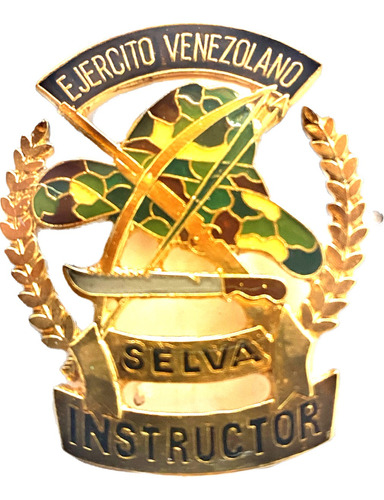 Insignia Instructor De Selva Ejercito Venezolano