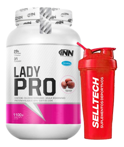 Proteína Inn Lady Pro 1.1 Kg Fresa + Shaker