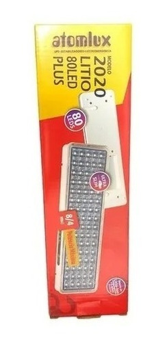 Imagen 3 de 5 de Luz De Emergencia Atomlux 2020 Litio 80 Led Plus Ultra Slim