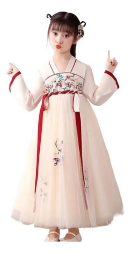 Lindo Vestido Hanfu De Niñas Japonesas Y Coreanas Para Niños