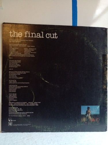 Lp Pink Floyd The Final Cut Capa Dupla 1983 1 Tiragem (Usado)