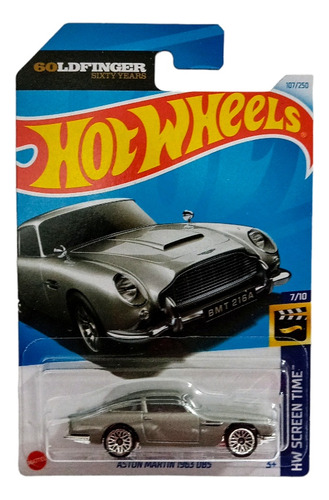 1963 Aston Martin Db5 Hot Wheels Goldfinger 60 Años 