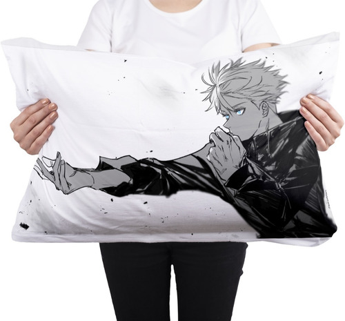 Cojin Almohada Satoru Gojo B/n Jujutsu Kaisen Anime Hogar