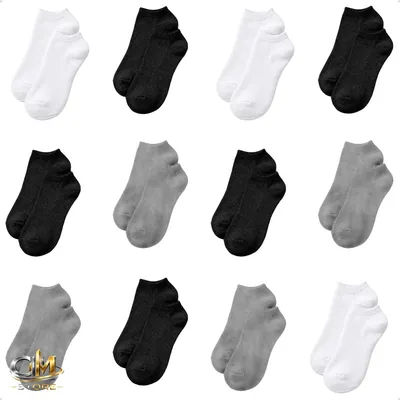Kit 12 Pares Meia Soquete Cano Curto Confortavel Premium Sortidas Liso 38-43