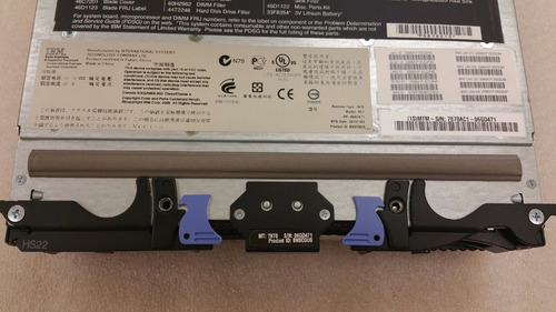 Lamina Ibm Hs22 68y8186 + Netezza Acecelerator 00j1657 4core
