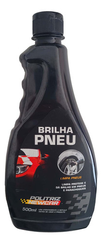 Kit 3un Limpa Pneus Brilha Pneu Politriz Pretinho 500ml