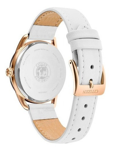 Imagen 3 de 4 de Citizen Lady Quarts Leather White Eu6073-02a ..... Dcmstore