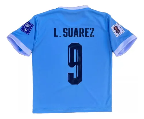 Conjunto Uruguay Eliminatorias Mundial 2026 Camiseta + Short Celeste Lisa 12 Ronald Araujo 4 - Celeste