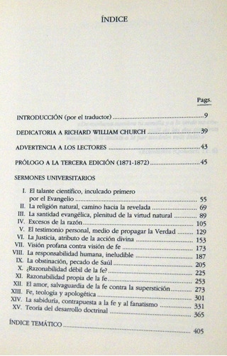 Cardenal Newman La Fe Y La Razón Sermones Universitarios 