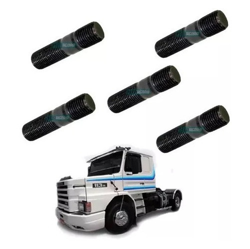 Caixa 5 Prisioneiro Roda M20-2,0xm20-2,0x80 Para Scania 112 