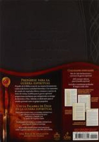 Imagen 3 de 9 de Biblia Para La Guerra Espiritual Rvr60 Imitación Piel Negro