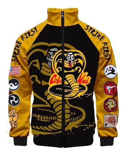 Sudadera Chamarra Karate Kid Cobra Kai Cosplay Chamarra