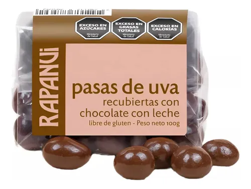 Pasas De Uva Rapanui Bañadas En Chocolate Con Leche